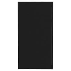 Vidaxl Stranska mizica črna 50x26x50 cm iverna plošča