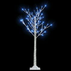 Greatstore Božično drevesce s 120 LED lučkami 1,2 m modro vrba