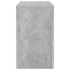 Vidaxl Komplet klubskih mizic 3 kosi betonsko siva iverna plošča