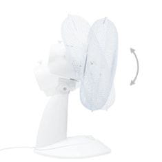 Vidaxl Namizni ventilator 3 hitrosti 30 cm 40 W bel