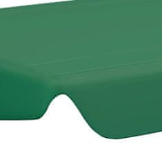 Vidaxl Streha za vrtno gugalnico zelena 150/130x70/105 cm