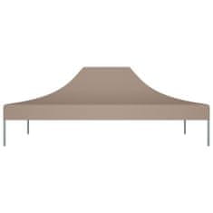 Vidaxl Streha za vrtni šotor 4x3 m taupe 270 g/m2