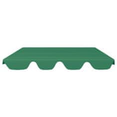 Vidaxl Streha za vrtno gugalnico zelena 188/168x110/145 cm