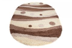 Chemex Preproga Loca Shaggy Oval Debela 50Mm Dense 6623K Kremna Rjava 60x100 cm