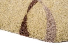 Chemex Preproga Loca Shaggy Oval Debela 50Mm Dense 7368A Kremna Rjava 60x100 cm