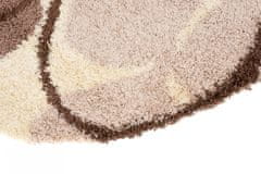 Chemex Preproga Loca Shaggy Oval Debela 50Mm Dense 7643A Kremna Rjava 60x100 cm