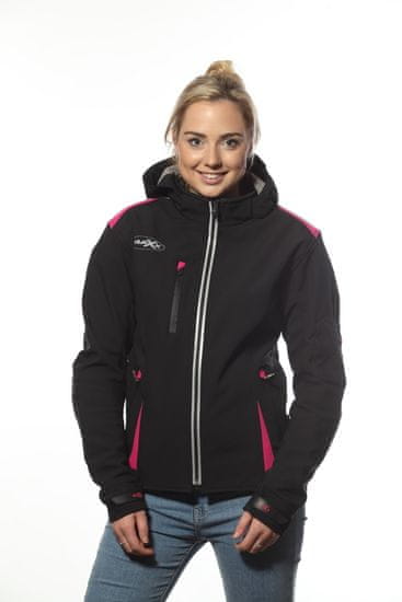 MAXX NF 2776 Ženska soft shell jakna črno-vijolična