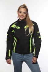 MAXX NF 2400 Ženska tekstilna jakna črno-zelena odsevna M