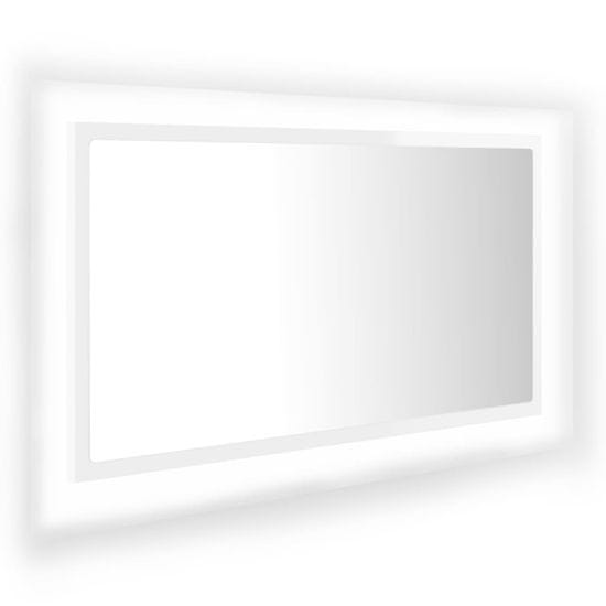 Vidaxl LED kopalniško ogledalo 80x8,5x37 cm iverna plošča