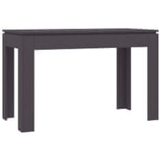 Vidaxl Jedilna miza siva 120x60x76 cm iverna plošča