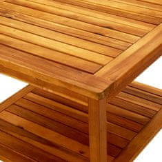 Greatstore Klubska mizica 60x60x45 cm trden akacijev les