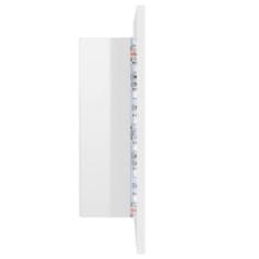 Vidaxl LED kopalniška omarica z ogledalom visok sijaj bela 40x12x45 cm