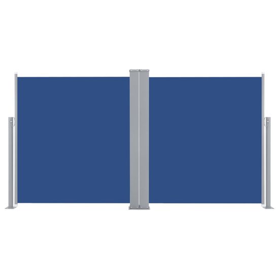 Vidaxl Zložljiva stranska tenda modra 160x600 cm