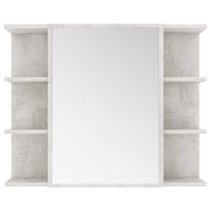 Vidaxl Kopalniško pohištvo 3 kosi betonsko sive barve iverna plošča
