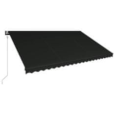 Vidaxl Avtomatsko zložljiva tenda 500x300 cm antracitna