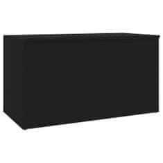 shumee Skrinja za shranjevanje črna 84x42x46 cm iverna plošča