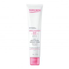 Topicrem Vlažilna hranilna krema za občutljivo in suho kožo HYDRA+ (Rich Moisturizing Radiance Cream) 40 ml