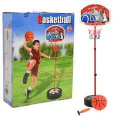Greatstore Otroški košarkarski komplet nastavljiv 120 cm