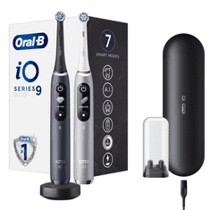 Oral-B iO Series 9 komplet magnetnih zobnih ščetk,črna/roza, 2/1