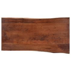 Vidaxl Klubska mizica z živimi robovi 115x60x40 cm trden akacijev les