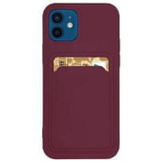 slomart card case silikonska denarnica z režo za kartice dokumenti za samsung galaxy a42 5g bordo