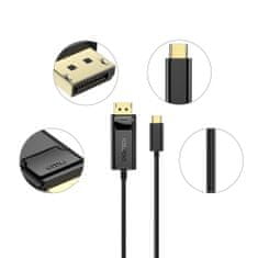 Choetech kabel USB-C / DisplayPort 4K 1.8m, črna