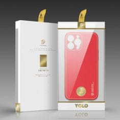 Dux Ducis Yolo usnje ovitek za iPhone 13 Pro Max, rdeča