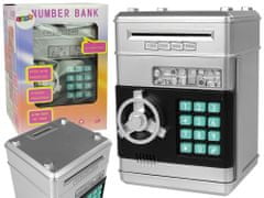 Lean-toys Elektronski sef za varčevanje PIN odpiranje