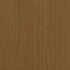 Vidaxl Stranska omarica medeno rjava 180x36x65 cm trdna borovina