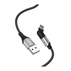 XO Kabel USB na 8-pin Lightning 180° NB176 1,2m 2,4A črn