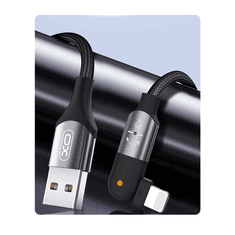 XO Kabel USB na 8-pin Lightning 180° NB176 1,2m 2,4A črn