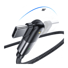 XO Kabel USB na USB-C 180° NB176 1,2m 2,4A črn