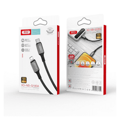 XO Kabel USB-C na Lightning 8-pin NB-Q180A 1m 20W črn