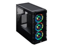 Corsair iCUE 465X RGB ohišje, kaljeno steklo, Mid-Tower ATX, črn (CC-9011188-WW)