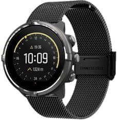 4wrist Milánský tah pro Suunto 7, Suunto 9, 9 Baro a Spartan Sport - Black