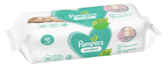 Pampers Sensitive otroški vlažilni robčki, 6x 80 kosov