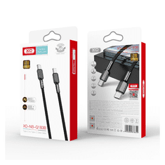 XO Kabel USB-C na USB-C NB183B 1m 60W črn