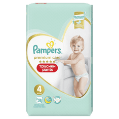 Pampers Premium Care Pants hlačne plenice, vel. 4, 58 plenic