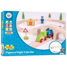 Bigjigs Rail Lesena železniška proga osmica