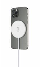 CellularLine MagSafe brezžični polnilec, 7,5 W, bel (MAGSFWIRELESSW) - odprta embalaža