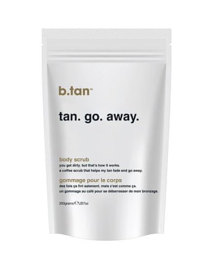 b.tan piling za odstranjevanje porjavelosti, tan.go.away coffee scrub, 200 ml