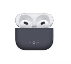 FIXED Silky zaščitni ovitek za Apple AirPods 3, ultra tanek, silikonski, moder (FIXSIL-816-BL)