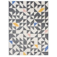 Chemex Preproga Pastello Geometric Pastel Dywany 33471/671 Ledeno Siva 120x170 cm