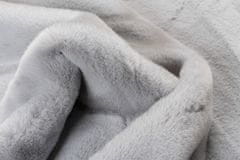 Chemex Mehka Zajčja Plišena Preproga Fur Siva 80x200 cm
