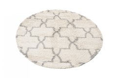 Chemex Koberec Boho Modern Shaggy Soft Circle L227D Bež Siva 120x120 cm