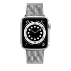 FIXED Mrežast pašček iz nerjavečega jekla Mesh Strap za pametno uro Apple Watch 42/44/45mm, srebrn (FIXMEST-434-SL) - odprta embalaža