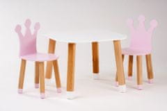 Otroški stol KRONA - ROZA