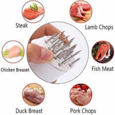 Netscroll Kladivo z bodicami za mehčanje mesa, kladivo za meso za naravno mehčanje mesa, MeatPress