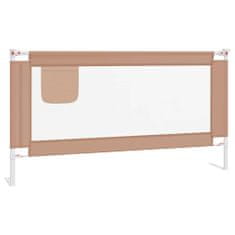 Greatstore Posteljno varovalo za malčke taupe 160x25 cm blago