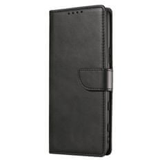 slomart magnet case eleganten etui ovitek z zavihkom in funkcijo stojala za sony xperia 1 iii črn